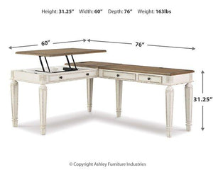 Realyn 2-Piece Home Office Lift Top Desk - 46 Furniture and Mattress Gallery
