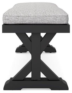 Beachcroft Outdoor Bench with Cushion - 46 Furniture and Mattress Gallery