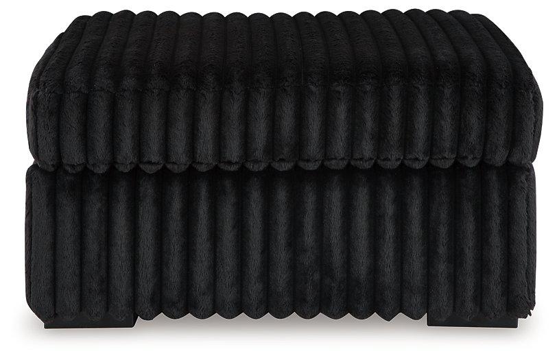 Midnight-Madness Oversized Accent Ottoman - 46 Furniture and Mattress Gallery