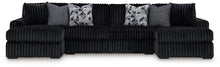 Load image into Gallery viewer, Midnight-Madness Sectional with Chaise - 46 Furniture and Mattress Gallery
