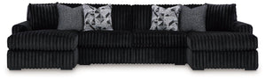 Midnight-Madness Sectional with Chaise - 46 Furniture and Mattress Gallery