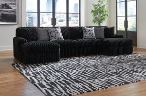 Midnight-Madness Sectional with Chaise - 46 Furniture and Mattress Gallery