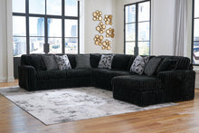 Load image into Gallery viewer, Midnight-Madness Sectional with Chaise - 46 Furniture and Mattress Gallery
