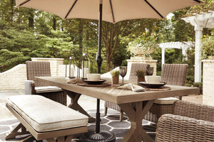 Beachcroft Outdoor Dining Table - 46 Furniture and Mattress Gallery