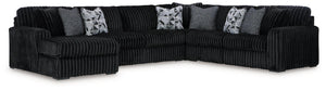 Midnight-Madness Sectional with Chaise - 46 Furniture and Mattress Gallery