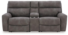 Load image into Gallery viewer, Next-Gen DuraPella Power Reclining Sectional Loveseat with Console - 46 Furniture and Mattress Gallery
