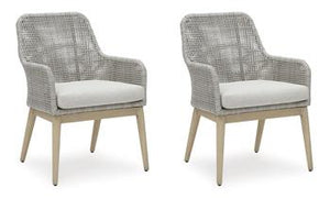 Seton Creek Outdoor Dining Arm Chair (Set of 2) - 46 Furniture and Mattress Gallery