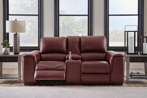 Alessandro Power Reclining Loveseat with Console - 46 Furniture and Mattress Gallery