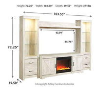 Load image into Gallery viewer, Bellaby 4-Piece Entertainment Center with Fireplace - 46 Furniture and Mattress Gallery
