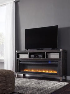 Todoe 65" TV Stand with Electric Fireplace - 46 Furniture and Mattress Gallery