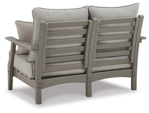 Visola Outdoor Loveseat with Cushion - 46 Furniture and Mattress Gallery