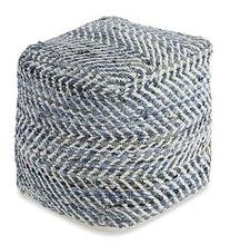 Load image into Gallery viewer, Chevron Pouf - 46 Furniture and Mattress Gallery
