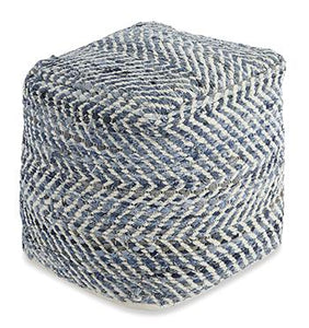 Chevron Pouf - 46 Furniture and Mattress Gallery