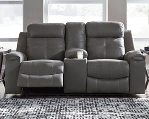 Jesolo Reclining Loveseat with Console - 46 Furniture and Mattress Gallery