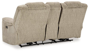 Hindmarsh Power Reclining Loveseat with Console - 46 Furniture and Mattress Gallery
