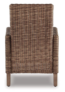 Beachcroft Outdoor Arm Chair with Cushion (Set of 2) - 46 Furniture and Mattress Gallery