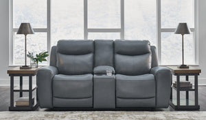 Mindanao Power Reclining Loveseat with Console - 46 Furniture and Mattress Gallery