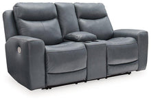 Load image into Gallery viewer, Mindanao Power Reclining Loveseat with Console - 46 Furniture and Mattress Gallery
