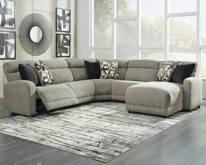 Colleyville Power Reclining Sectional with Chaise - 46 Furniture and Mattress Gallery