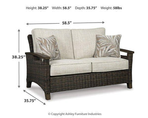 Paradise Trail Loveseat with Cushion - 46 Furniture and Mattress Gallery