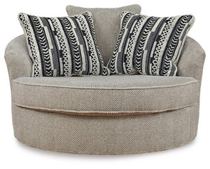 Calnita Oversized Swivel Accent Chair - 46 Furniture and Mattress Gallery