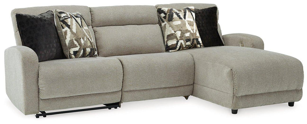 Colleyville Power Reclining Sectional with Chaise - 46 Furniture and Mattress Gallery