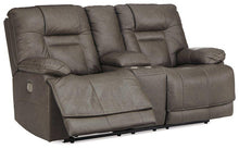 Load image into Gallery viewer, Wurstrow Power Reclining Loveseat with Console - 46 Furniture and Mattress Gallery
