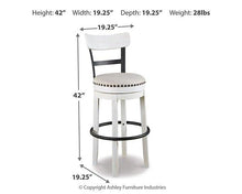 Load image into Gallery viewer, Valebeck Bar Height Bar Stool - 46 Furniture and Mattress Gallery
