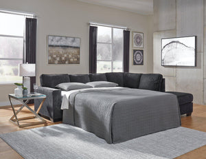 Altari 2-Piece Sleeper Sectional with Chaise - 46 Furniture and Mattress Gallery