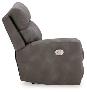 Next-Gen DuraPella Power Reclining Sectional Loveseat with Console - 46 Furniture and Mattress Gallery