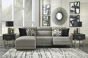 Colleyville Power Reclining Sectional with Chaise - 46 Furniture and Mattress Gallery