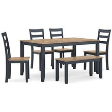 Load image into Gallery viewer, Gesthaven Dining Table with 4 Chairs and Bench (Set of 6) - 46 Furniture and Mattress Gallery
