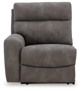 Next-Gen DuraPella Power Reclining Sectional Loveseat with Console - 46 Furniture and Mattress Gallery