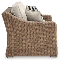 Load image into Gallery viewer, Beachcroft Outdoor Loveseat with Cushion - 46 Furniture and Mattress Gallery
