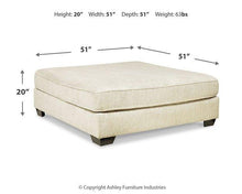 Load image into Gallery viewer, Rawcliffe Oversized Accent Ottoman - 46 Furniture and Mattress Gallery
