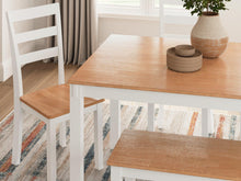 Load image into Gallery viewer, Gesthaven Dining Table with 4 Chairs and Bench (Set of 6) - 46 Furniture and Mattress Gallery
