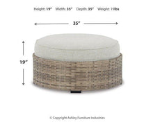 Load image into Gallery viewer, Calworth Outdoor Ottoman with Cushion - 46 Furniture and Mattress Gallery
