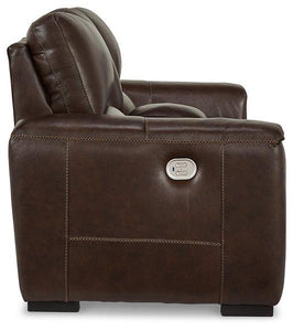 Alessandro Power Reclining Loveseat with Console - 46 Furniture and Mattress Gallery