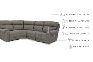 Starbot Power Reclining Sectional - 46 Furniture and Mattress Gallery