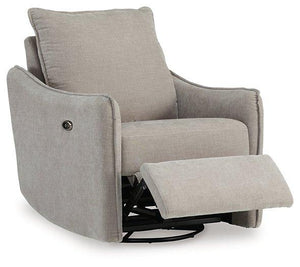 McBurg Swivel Power Recliner - 46 Furniture and Mattress Gallery