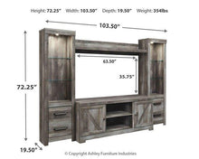 Load image into Gallery viewer, Wynnlow 4-Piece Entertainment Center - 46 Furniture and Mattress Gallery
