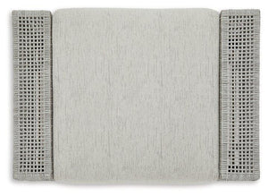 Seton Creek Outdoor Ottoman with Cushion - 46 Furniture and Mattress Gallery