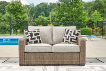 Load image into Gallery viewer, Beachcroft Outdoor Loveseat with Cushion - 46 Furniture and Mattress Gallery
