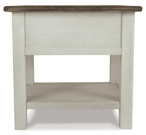 Bolanburg Chairside End Table with USB Ports & Outlets - 46 Furniture and Mattress Gallery