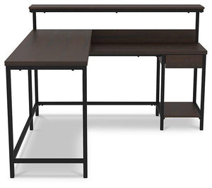 Camiburg Home Office L-Desk with Storage - 46 Furniture and Mattress Gallery