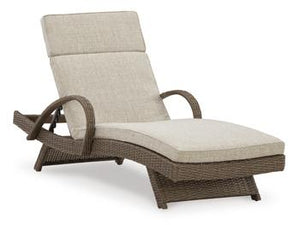 Beachcroft Outdoor Chaise Lounge with Cushion - 46 Furniture and Mattress Gallery