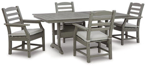 Visola Outdoor Dining Table with 4 Chairs - 46 Furniture and Mattress Gallery