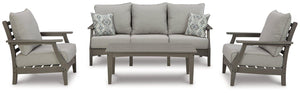 Visola Outdoor Sofa Conversation Set - 46 Furniture and Mattress Gallery