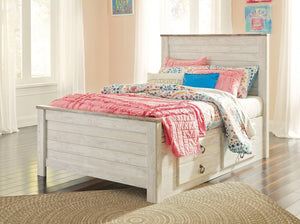 Willowton Bed with 2 Storage Drawers - 46 Furniture and Mattress Gallery