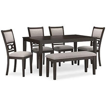 Load image into Gallery viewer, Langwest Dining Table and 4 Chairs and Bench (Set of 6) - 46 Furniture and Mattress Gallery
